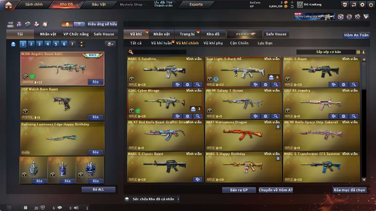 shop acc cf uy tin gia re